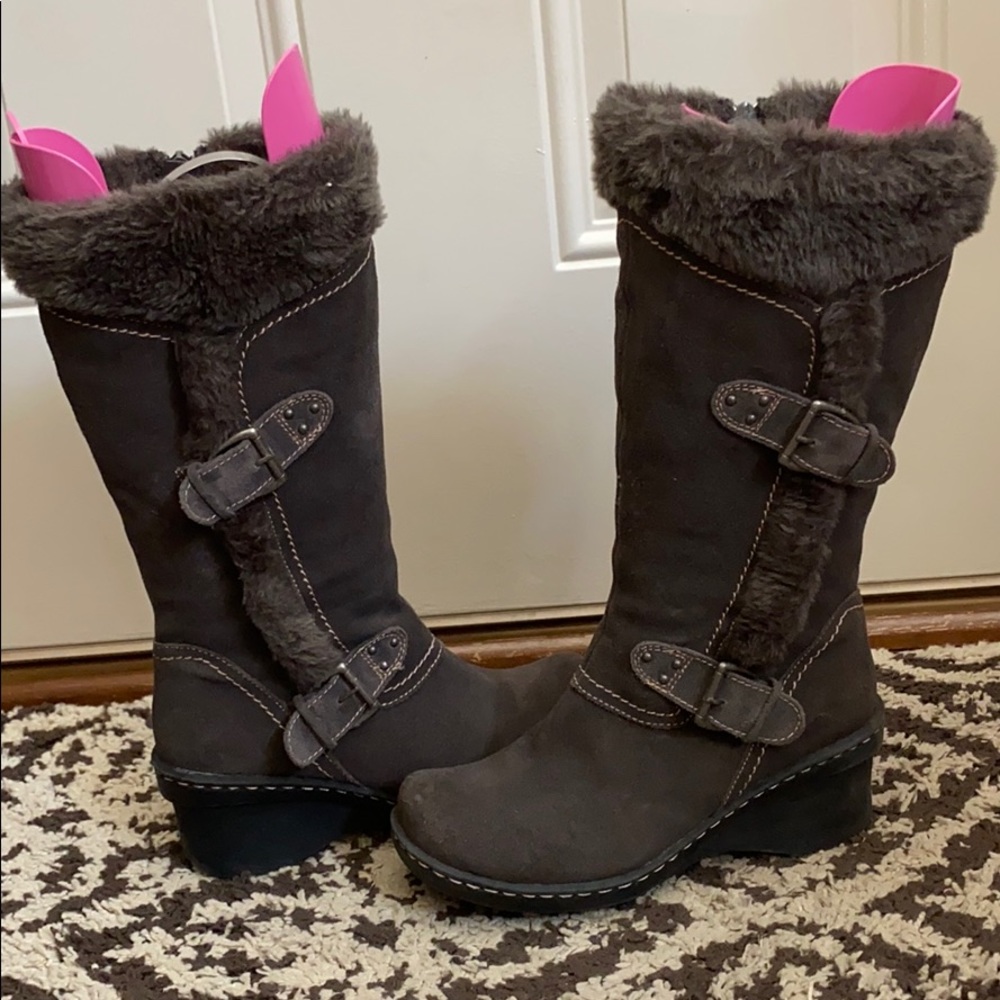 bare traps calf high boots